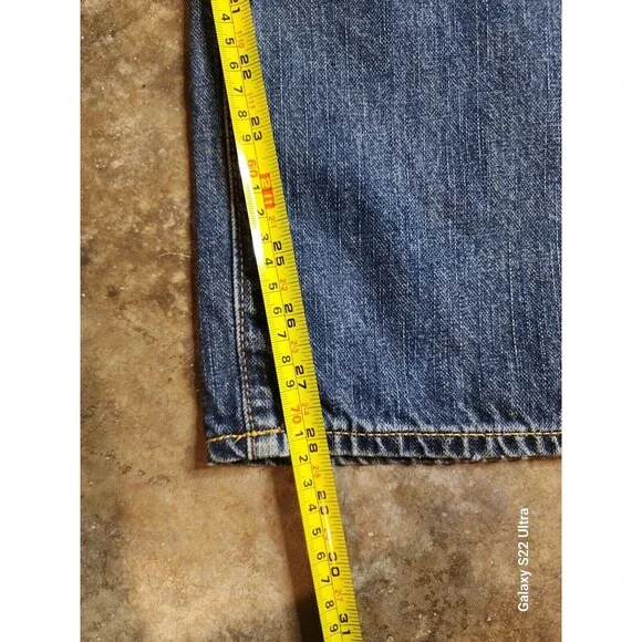 VTG Old Navy Straight Jeans Men Size 40 Medium Wash  Inseam 28 - Picture 3 of 8